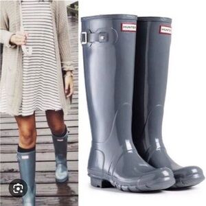 Hunter original tall gloss rain boots